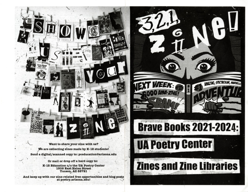 black-and-white informational zine about zines