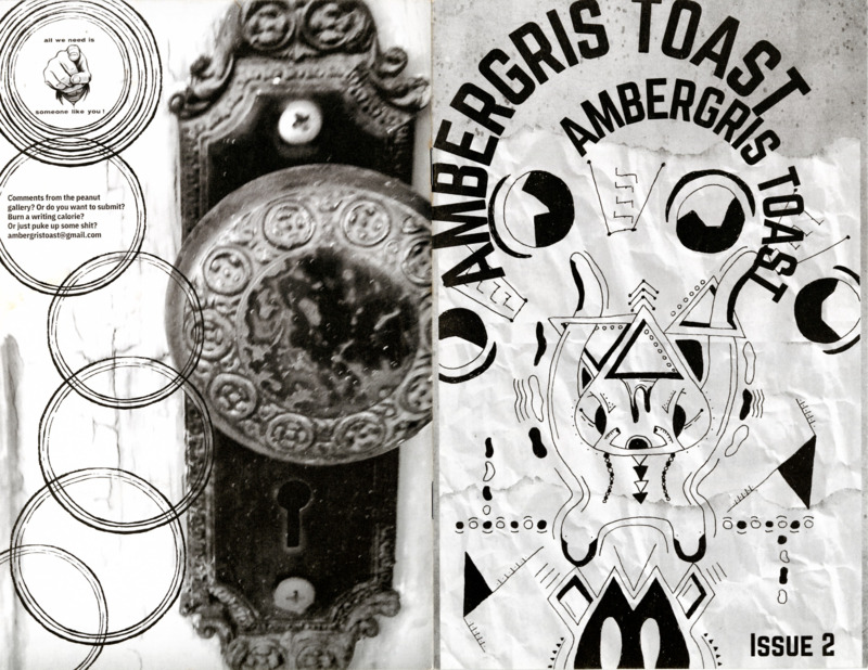 black-and-white perzine collection of poetry, creative writing