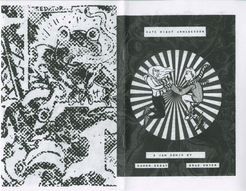 black-and-white sci-fi comic