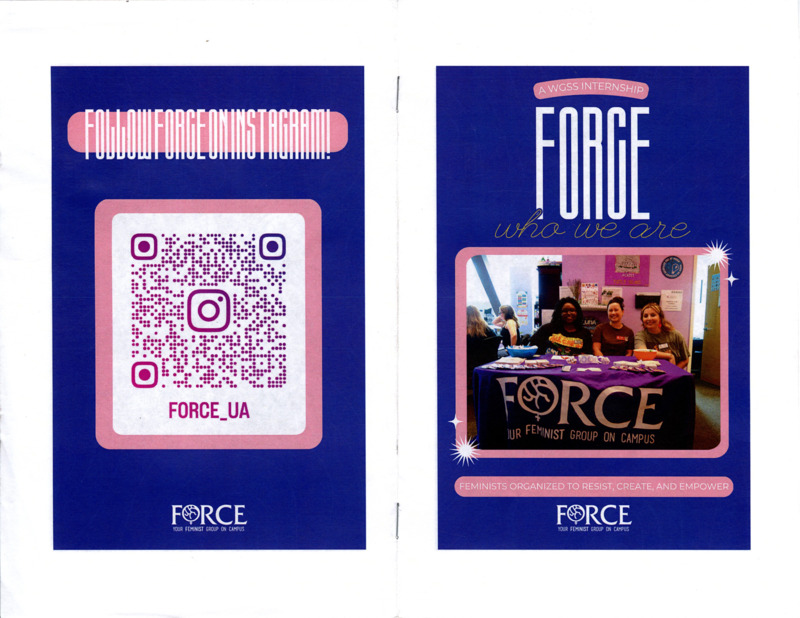 informational zine about the University of Arizona FORCE club.