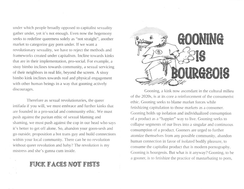 opinion essay about gooning