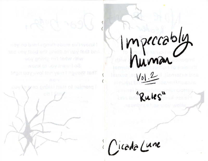 poetry perzine about depression