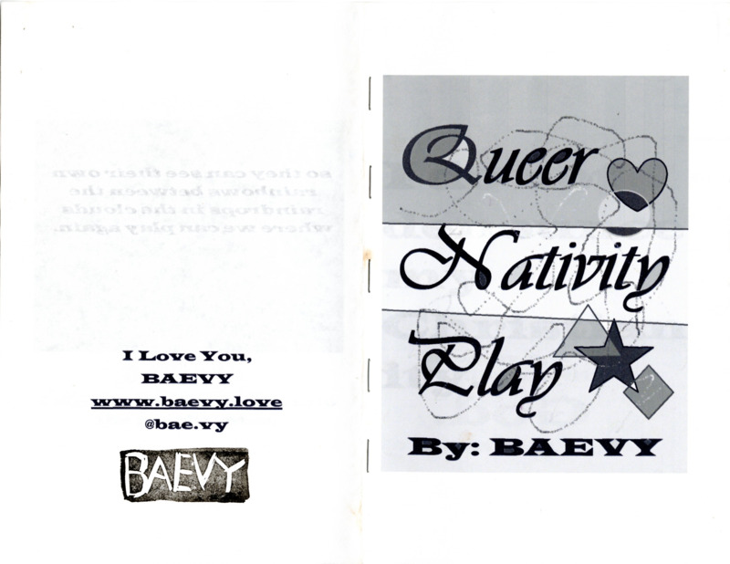 perzine poetry and art about queer identity