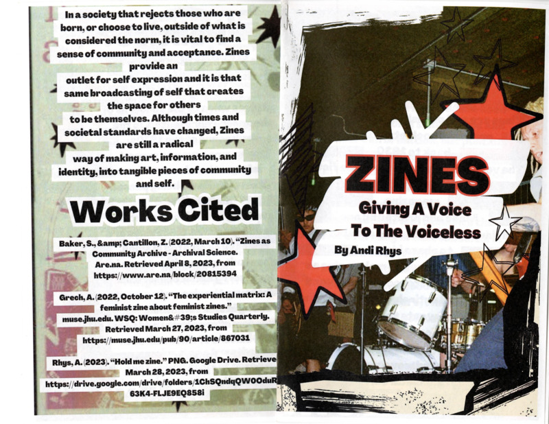 informational zine about zines.