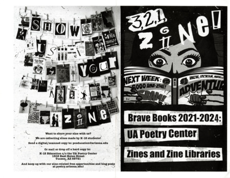 black-and-white informational zine about zines