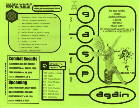 art, music, list, and review zine from Rien and Acu.