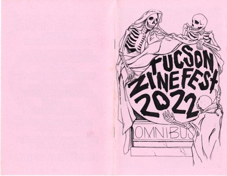 collection of zine excerpts from tabling zinesters at the 2022 Tucson Zine fest