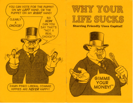 political comic zine about capitalism